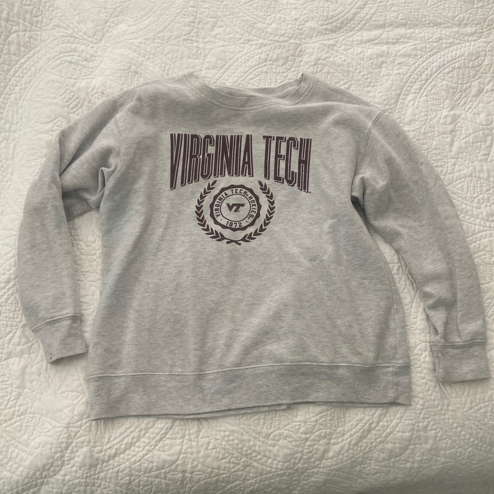 Grey Virginia tech sweatshirt